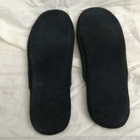 Adolfo Black Leather Men's Slides with Case - Picture 4 of 6